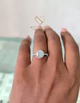 Divine Dazzle moissanite proposal Ring