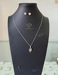 Elysian Spark Moissanite Necklace and Earrings