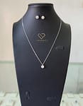 Eternal Glow Moissanite Necklace and Earrings