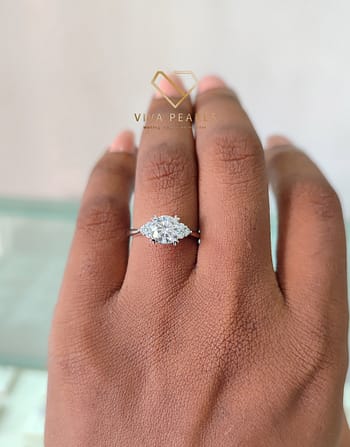 Captivating Crystals Moissanite Proposal Ring