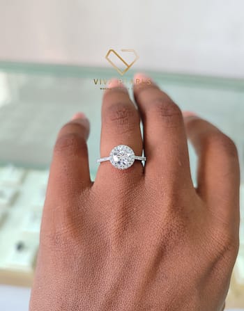 Divine Dazzle moissanite proposal Ring