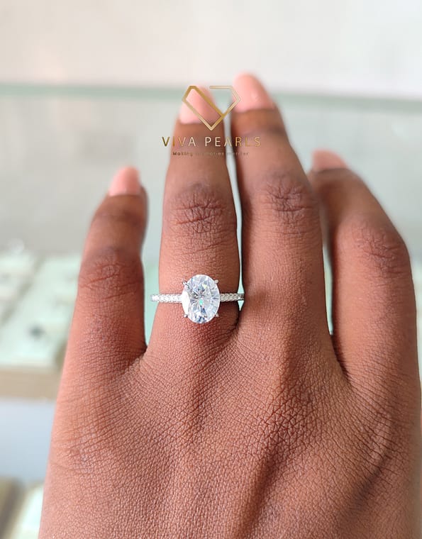 Aurora Radiance Moissanite Proposal Ring