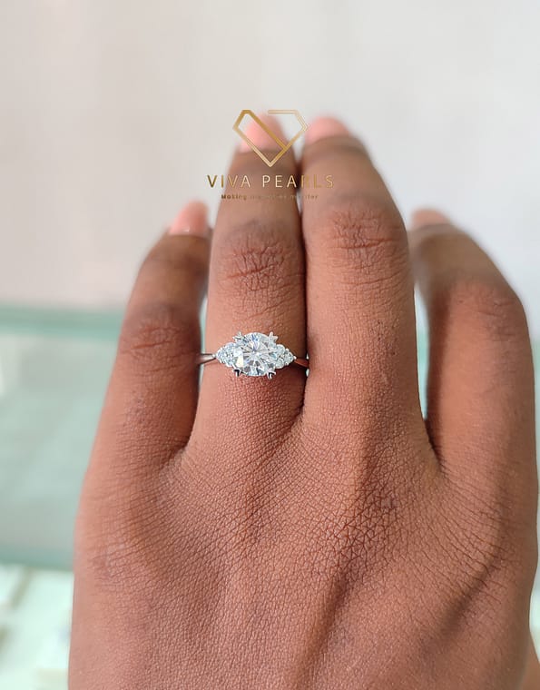 Captivating Crystals Moissanite Proposal Ring