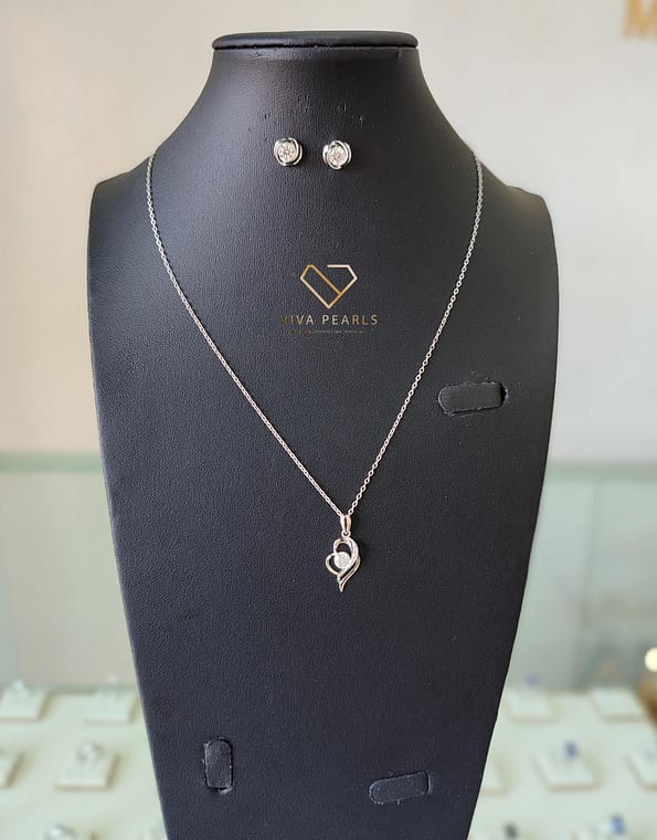 Elysian Spark Moissanite Necklace and Earrings