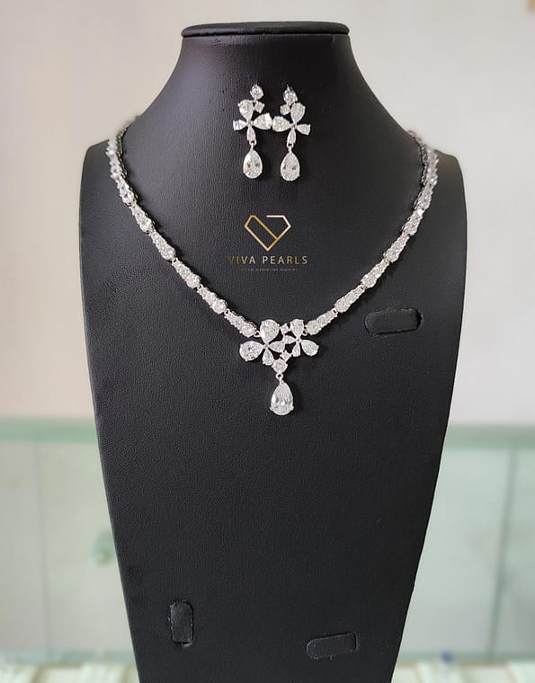 Ethereal Elegance Necklace and Earrings Set