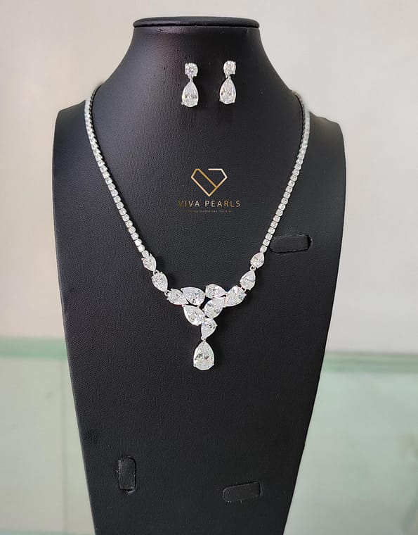 Starlight Clear Serenity Necklace and Earrings Set