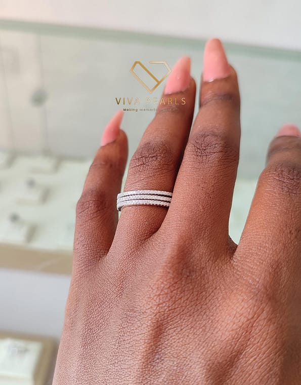 Destiny's Peck Sterling Silver Wedding Band