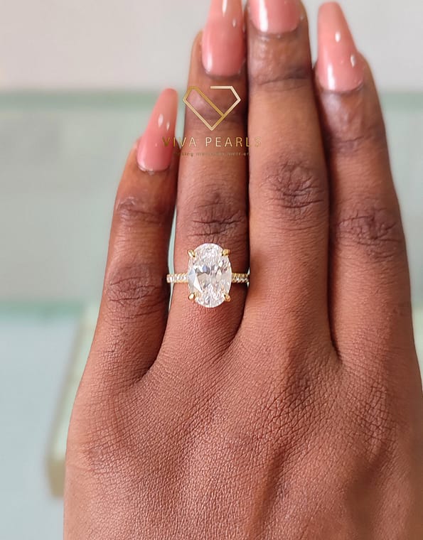 Enchanted Oval Yellow Gold Proposal Ring