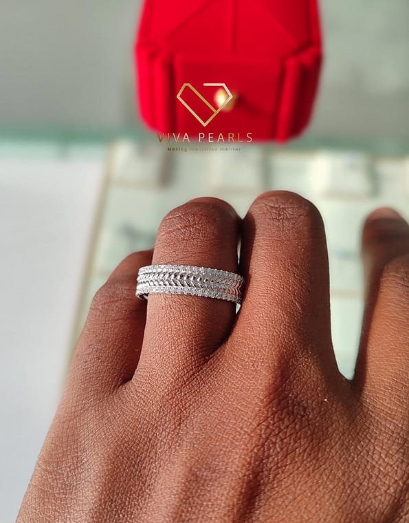 Legacy Moissanite Wedding Band