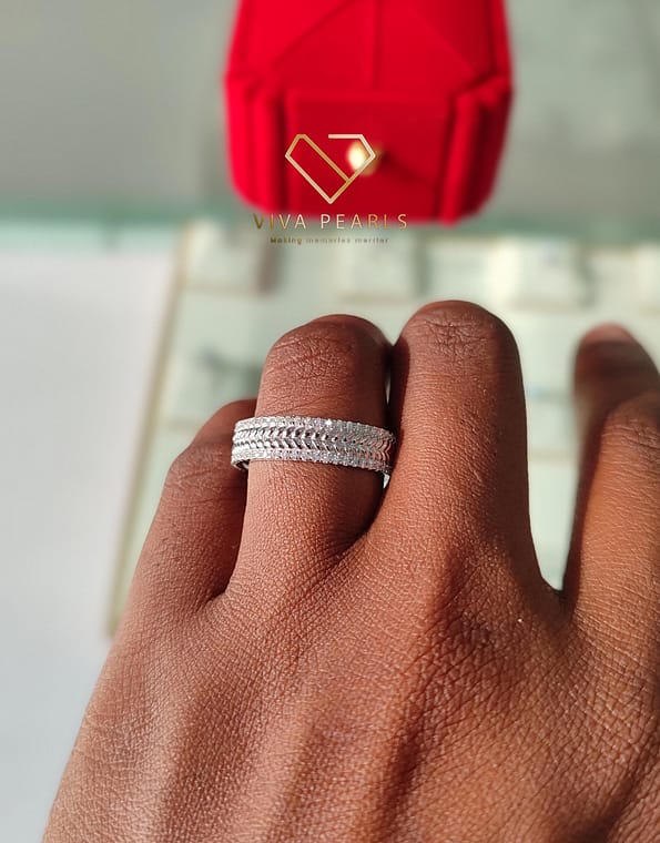 Legacy Moissanite Wedding Band