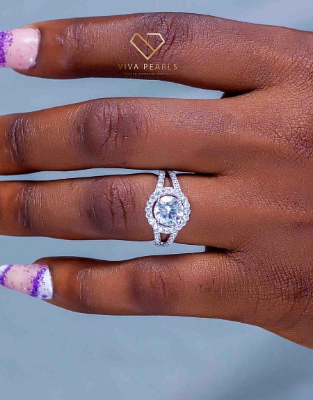 S925 Silver Blue Diamond Rings Women Rectangular Finger Ring Female 8 *  10mm High Carbon Zircon Luxury Jewelry Gift Gift Lady - AliExpress